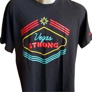 XL Black T-Shirt Port & Company Vegas Strong Red Rock Resorts